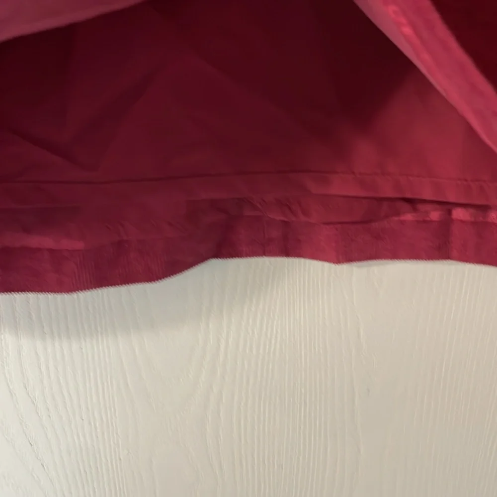 NWT Mercantile J.Crew Maroon Corduroy Mini Skirt with Gold Zipper Size 8 - Picture 5 of 6